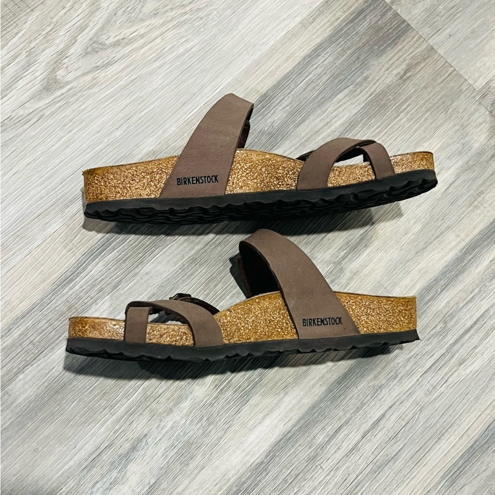 Birkenstock Tan Cross-Strap Sandals